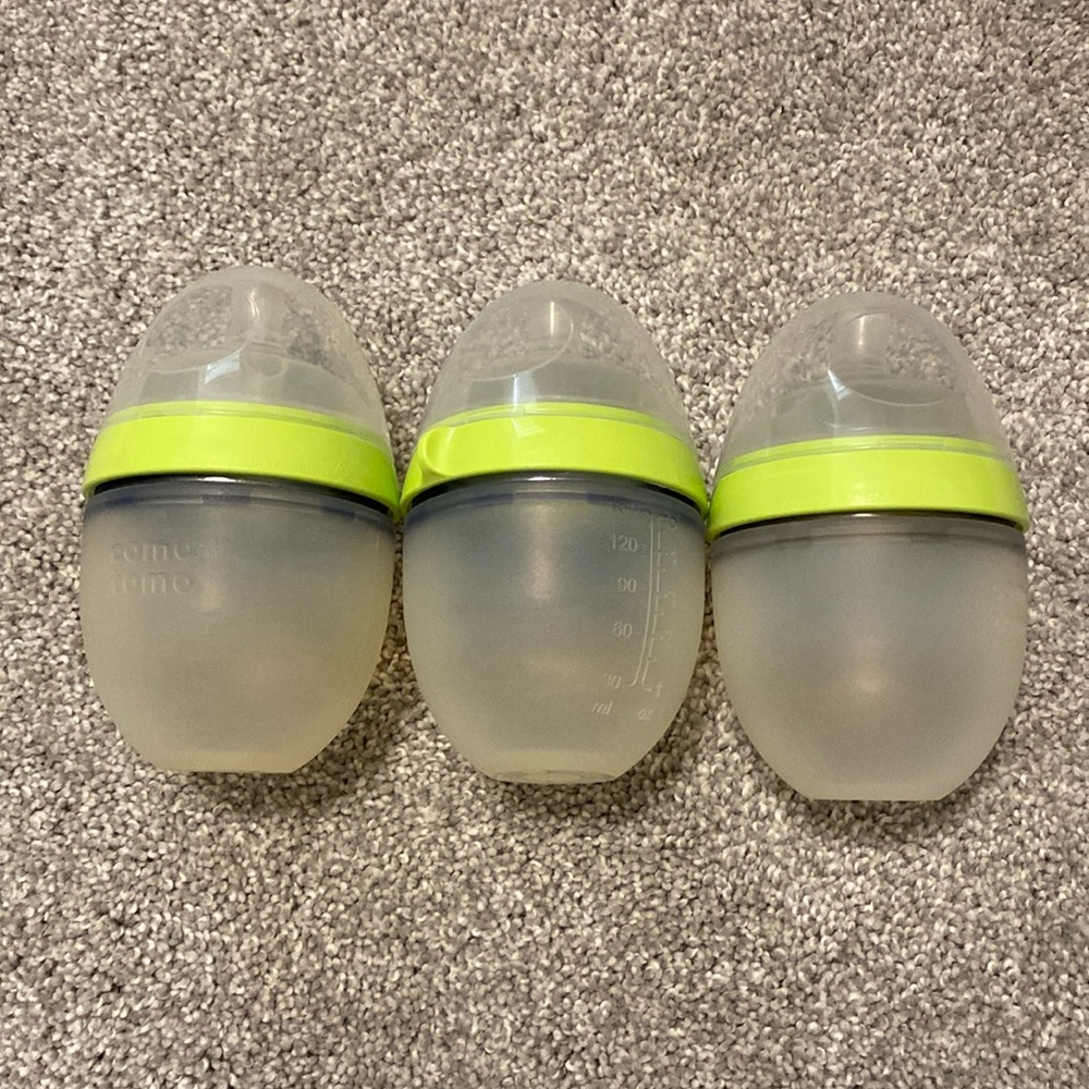 Comotomo Baby Bottles & Replacement nipple lot